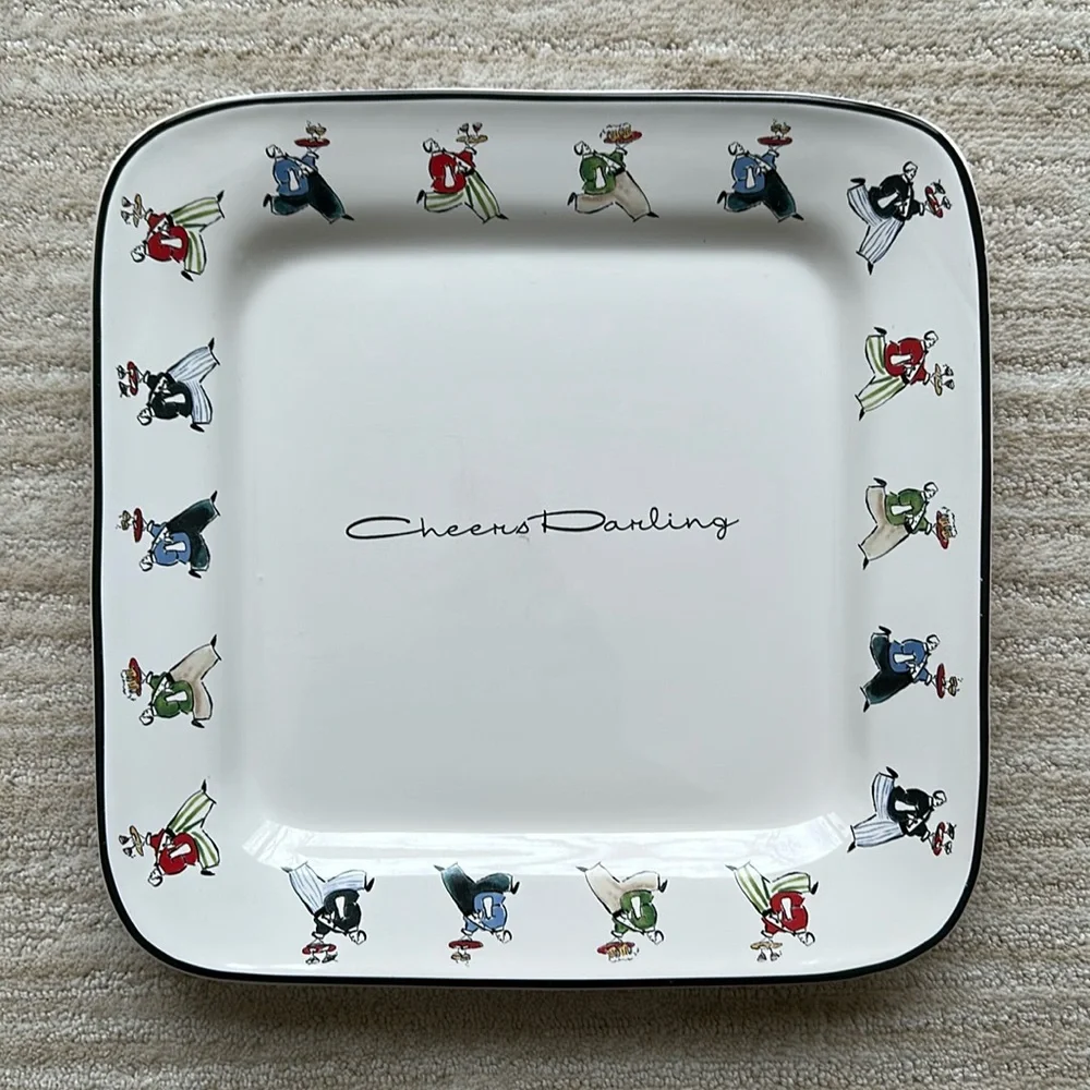 Rosanna Inc. Ceramic Square Serving Platter 